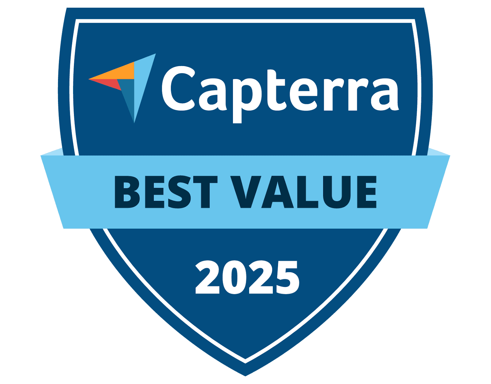 Capterra Best Value 2025 award badge
